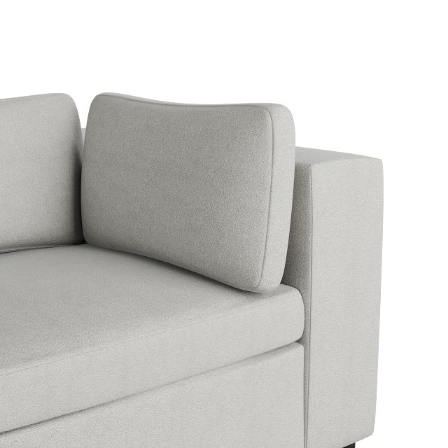 Destin Sutton Gray Fabric 4-piece Bumper Sectional