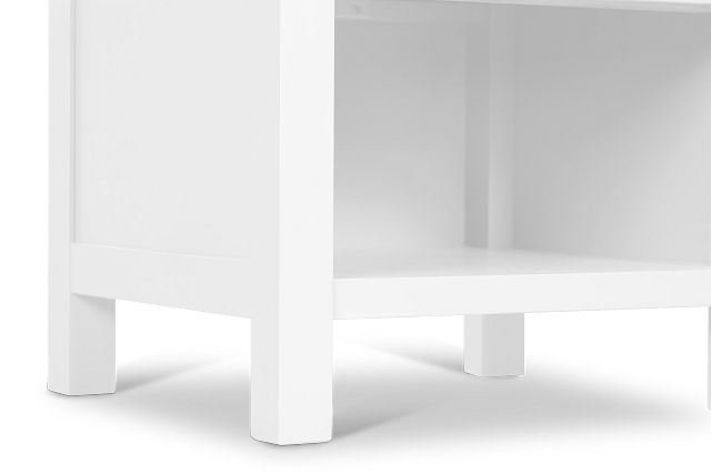 Charleston White 1-drawer Nightstand