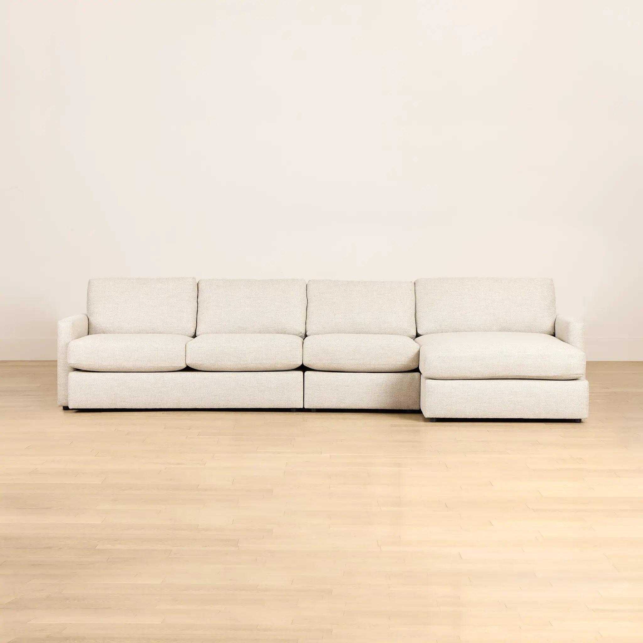 Maxwell Light Gray Fabric Small Right Chaise Sectional Maxwell Light Gray Fabric Small Right Chaise Sectional