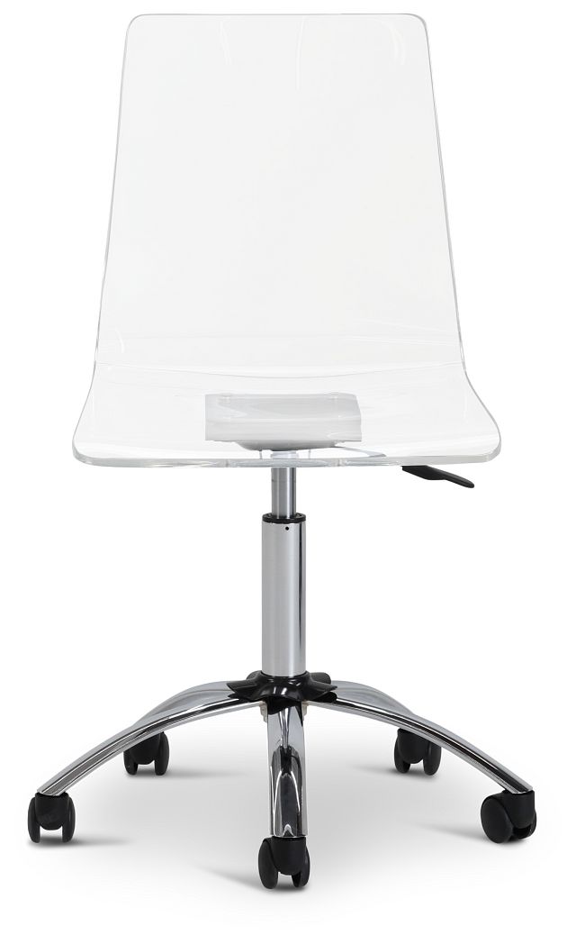 Chloe Acrylic Swivel Desk Chair (2)