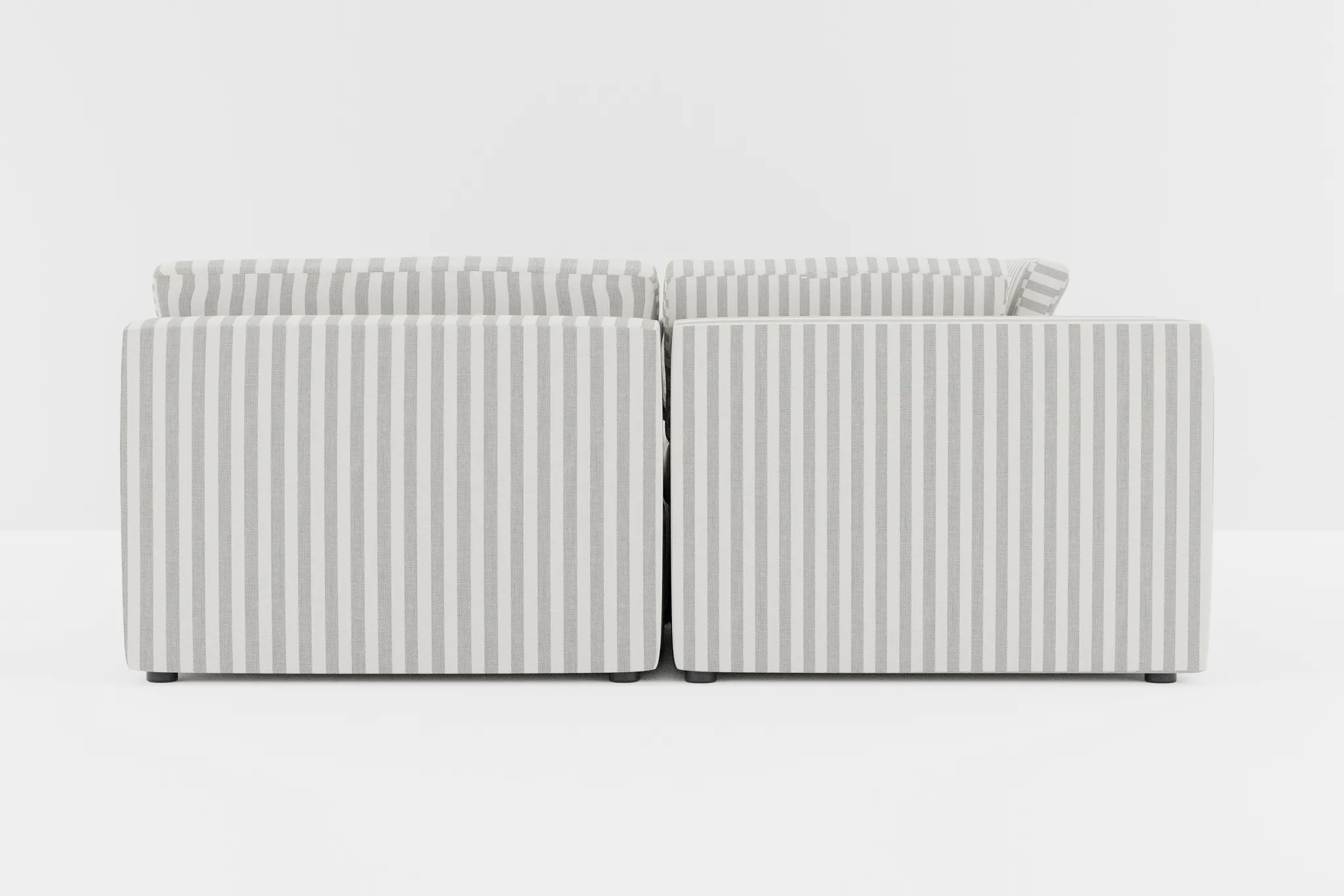 Destin Sea Lane Dark Gray Fabric 6-piece Pit Sectional