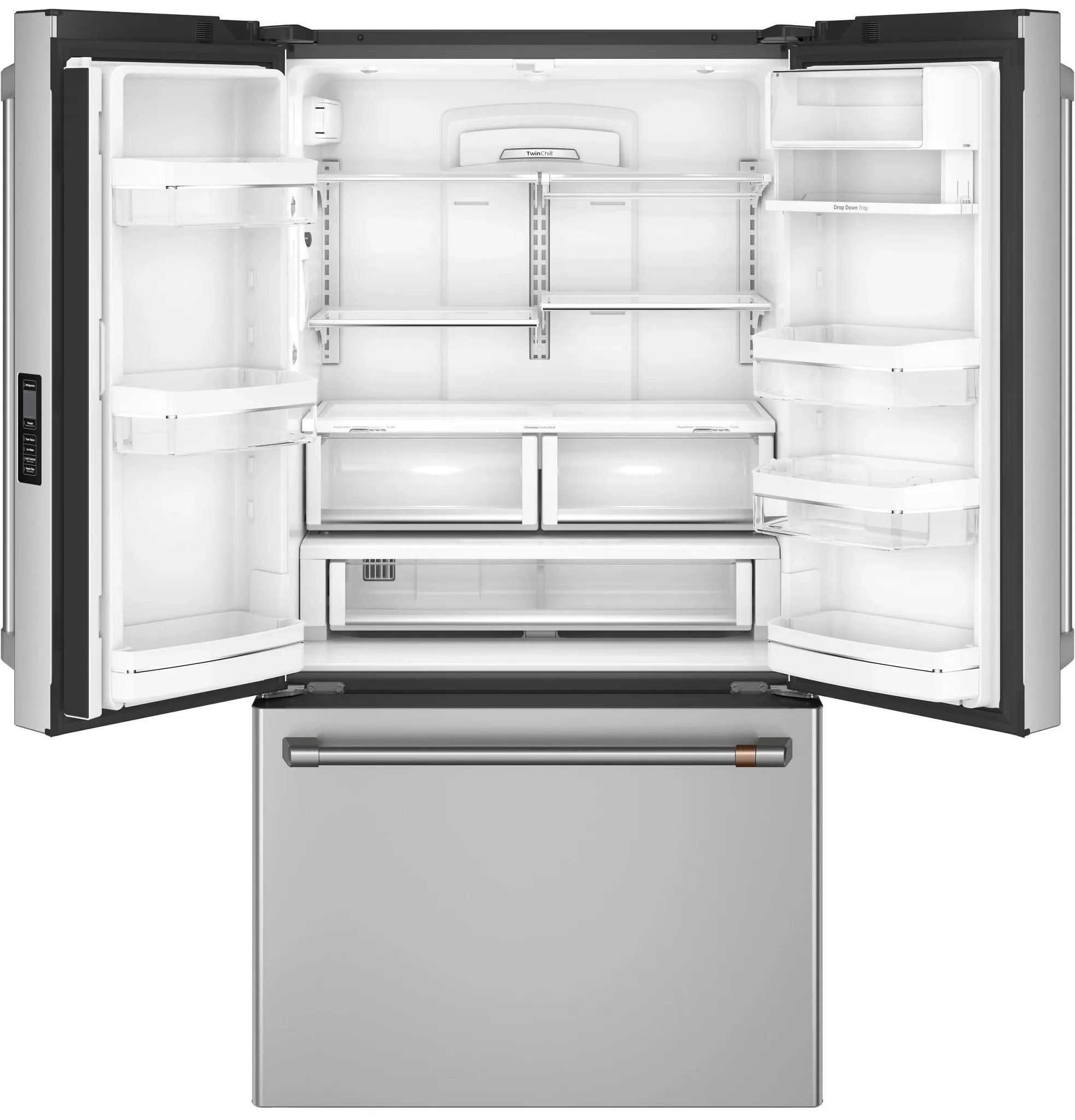 Cafe 23 Series Stainless Steel Bottom Freezer Refrigerator