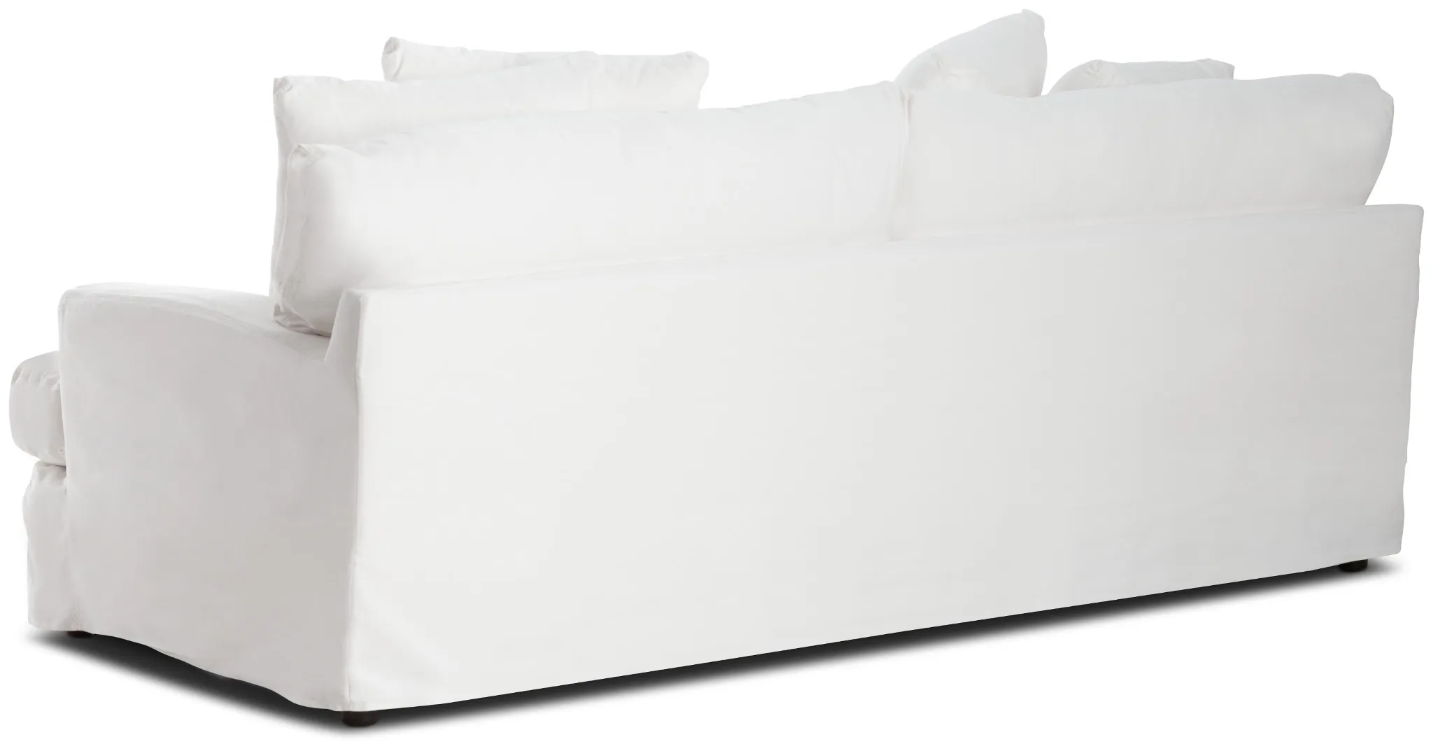 Delilah White Fabric Sofa