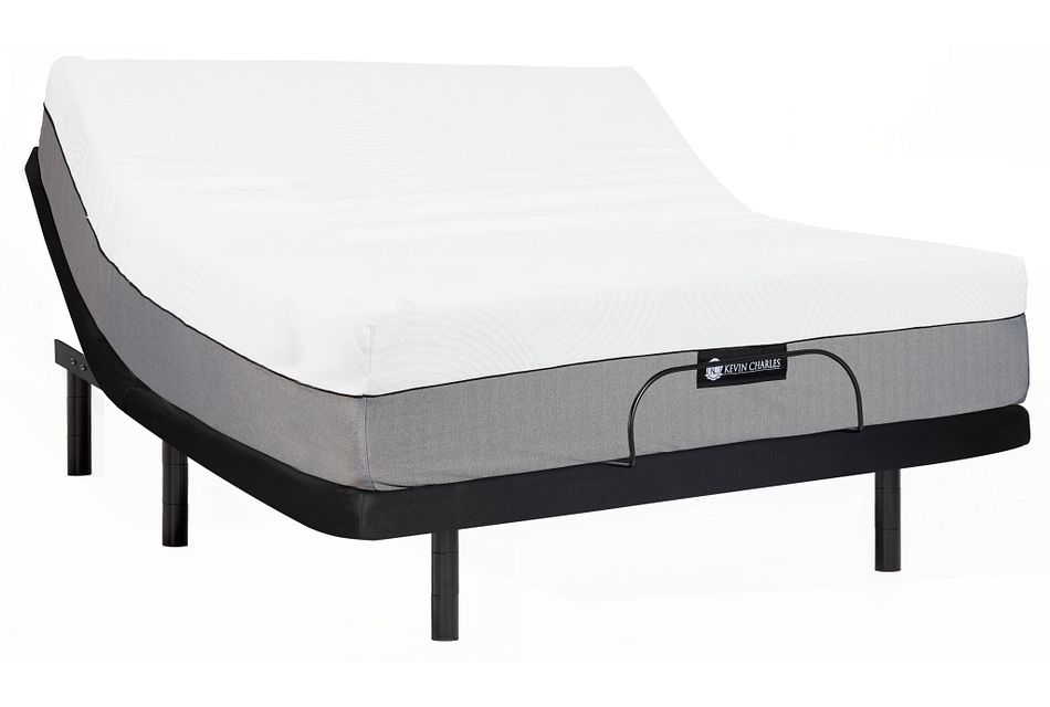 Kevin Charles Exhale Ultra Plush Memoryfoam Gold Adjustable Mattress Set