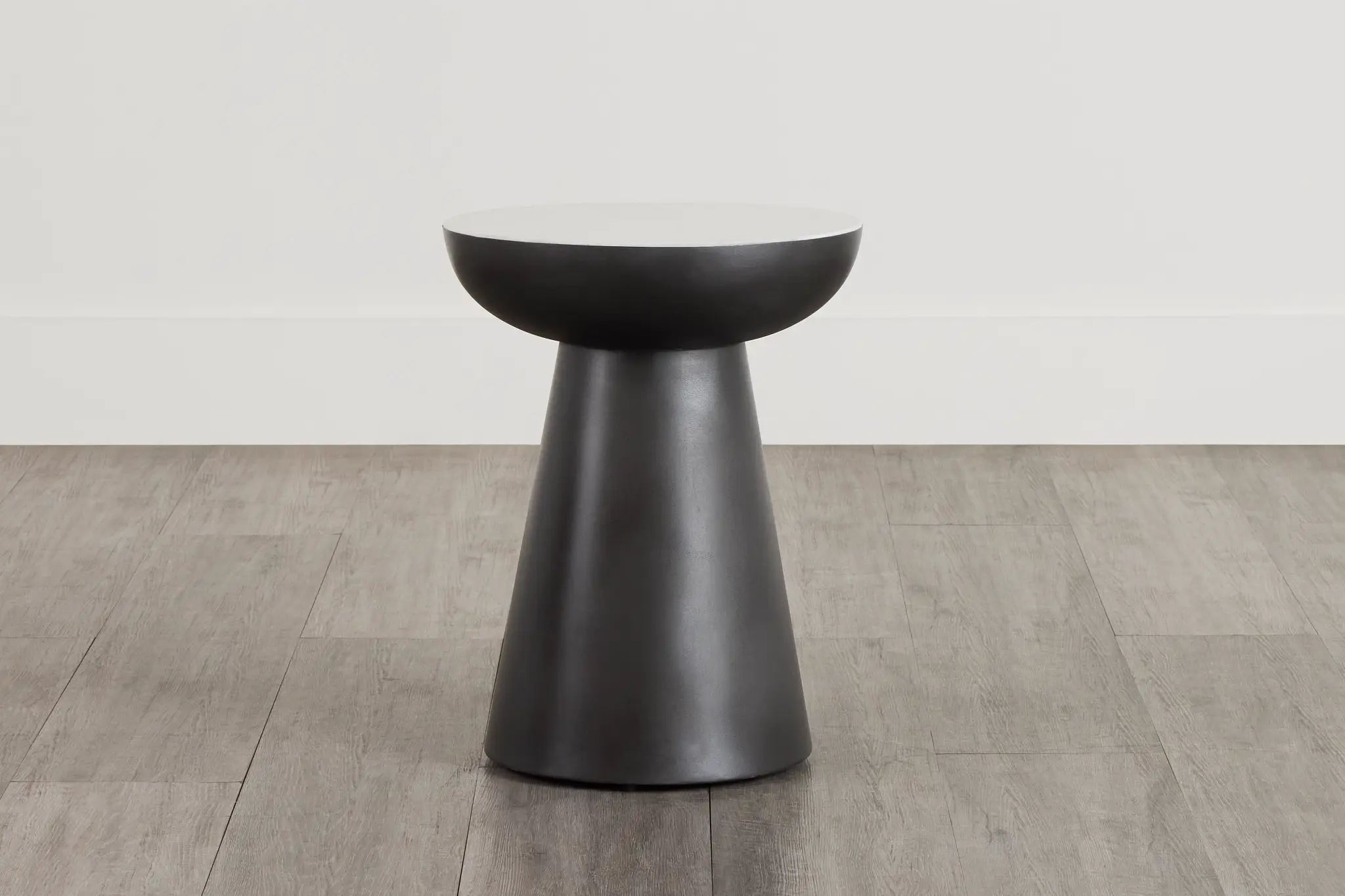 Darby White Marble Round End Table Darby White Marble Round End Table