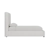 Grayton Lucy Light Beige 54" Upholstered Platform Bed