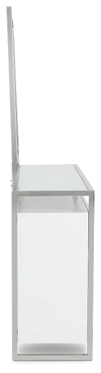 Miami White Dresser & Mirror