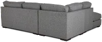 Veronica Dark Gray Down Left Bumper Sectional