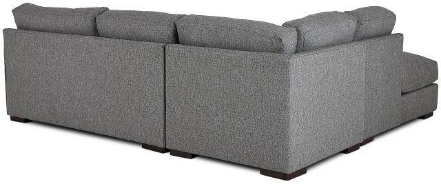 Veronica Dark Gray Down Left Bumper Sectional