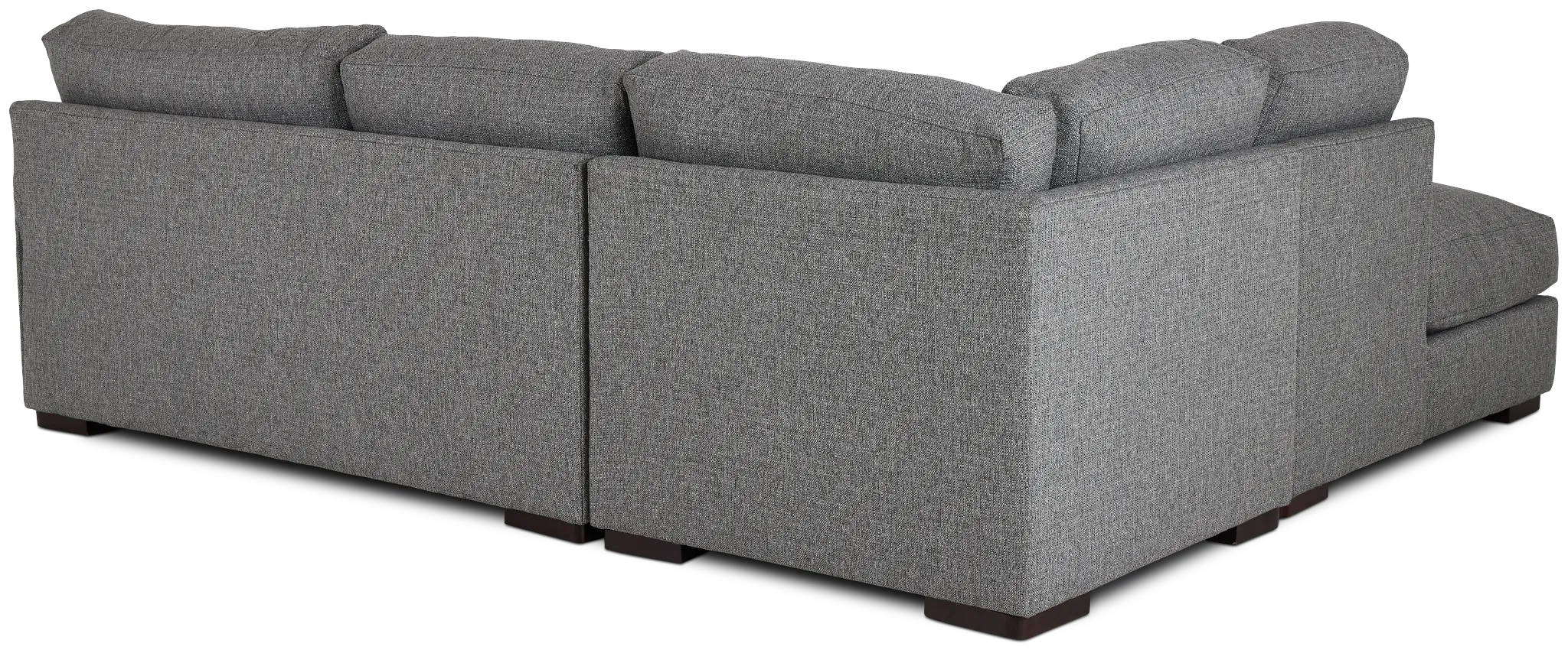 Veronica Dark Gray Down Left Bumper Sectional