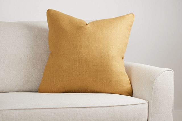 Zeke Yellow 24" Accent Pillow