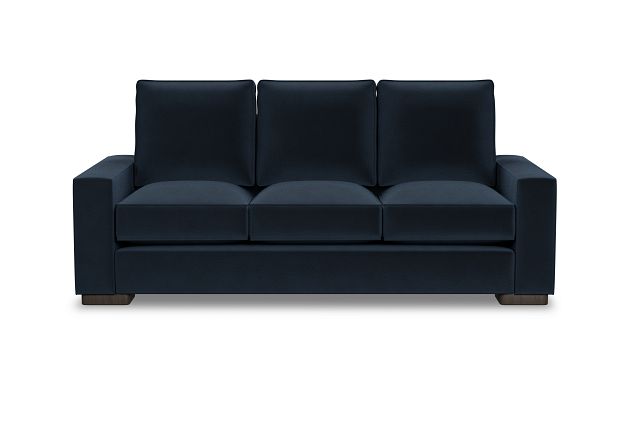 Edgewater Joya Dark Blue 84" Sofa W/ 3 Cushions