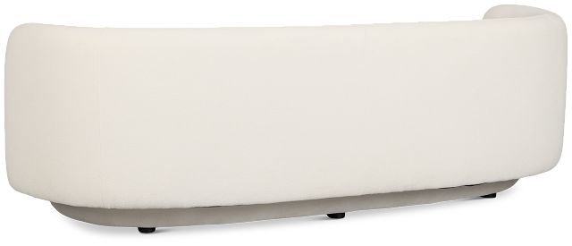 Presley White Fabric Sofa