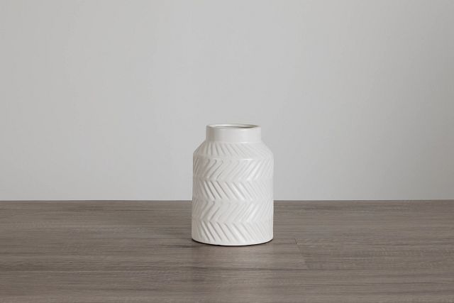 Allie White Small Vase