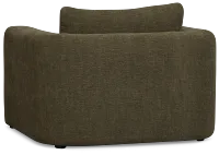 Alma Dark Green Fabric Chair