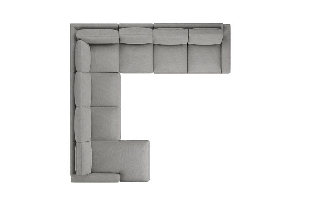 Edgewater Victory Gray Large Left Chaise Sectional