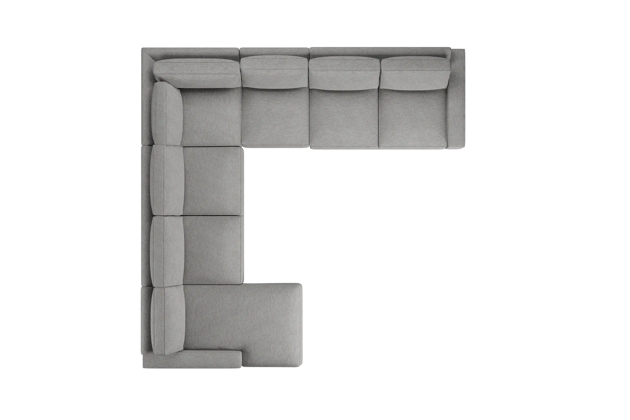 Edgewater Victory Gray Large Left Chaise Sectional