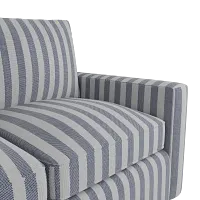 Siesta Sea Lane Dark Blue Fabric Memory Foam Sleeper