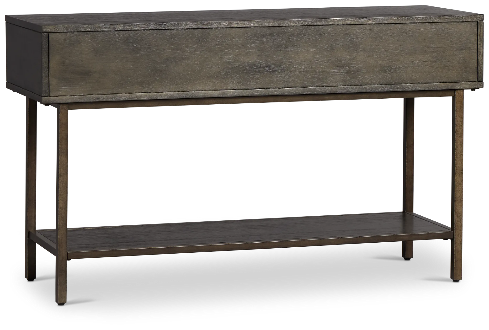 Fulton Dark Tone Wood Storage Sofa Table