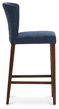 Bentley Dark Blue 30" Upholstered Barstool