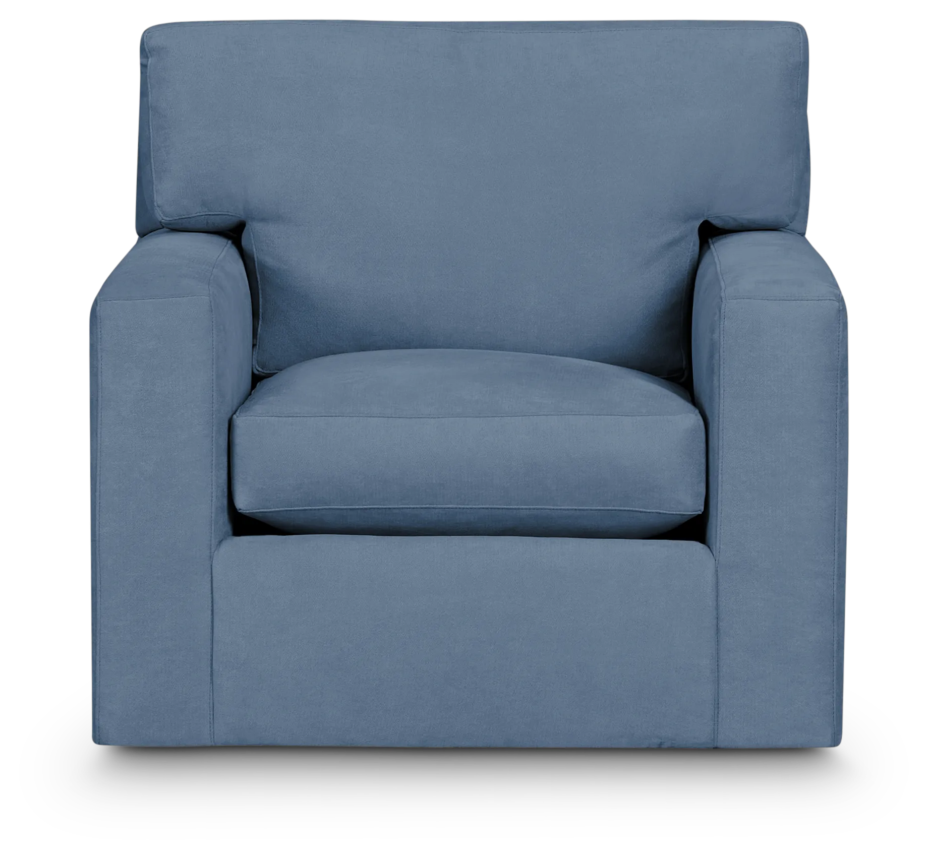 Hudson Blue Fabric Swivel Chair
