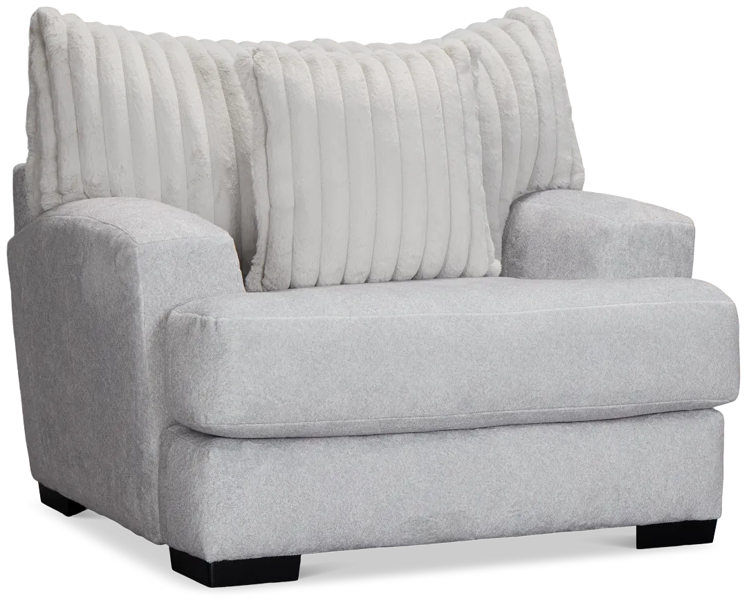 Kylie Light Gray Fabric Chair