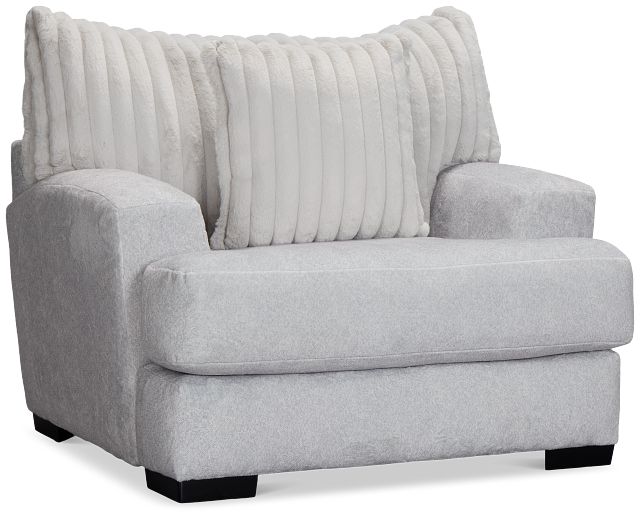 Kylie Light Gray Fabric Chair