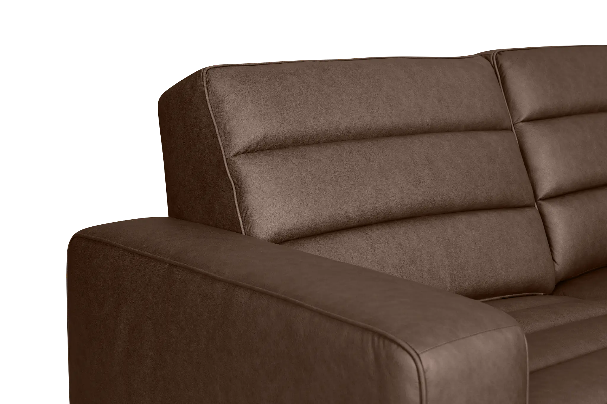 Sawyer Dark Brown Micro Small Triple Power Reclining Two-arm Sectional Sawyer Dark Brown Micro Small Triple Power Reclining Two-arm Sectional