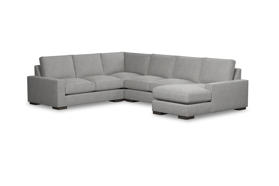 Edgewater Victory Gray Medium Right Chaise Sectional