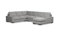 Edgewater Victory Gray Medium Right Chaise Sectional