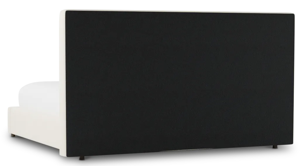 Grayton Gellar White 54" Upholstered Platform Bed