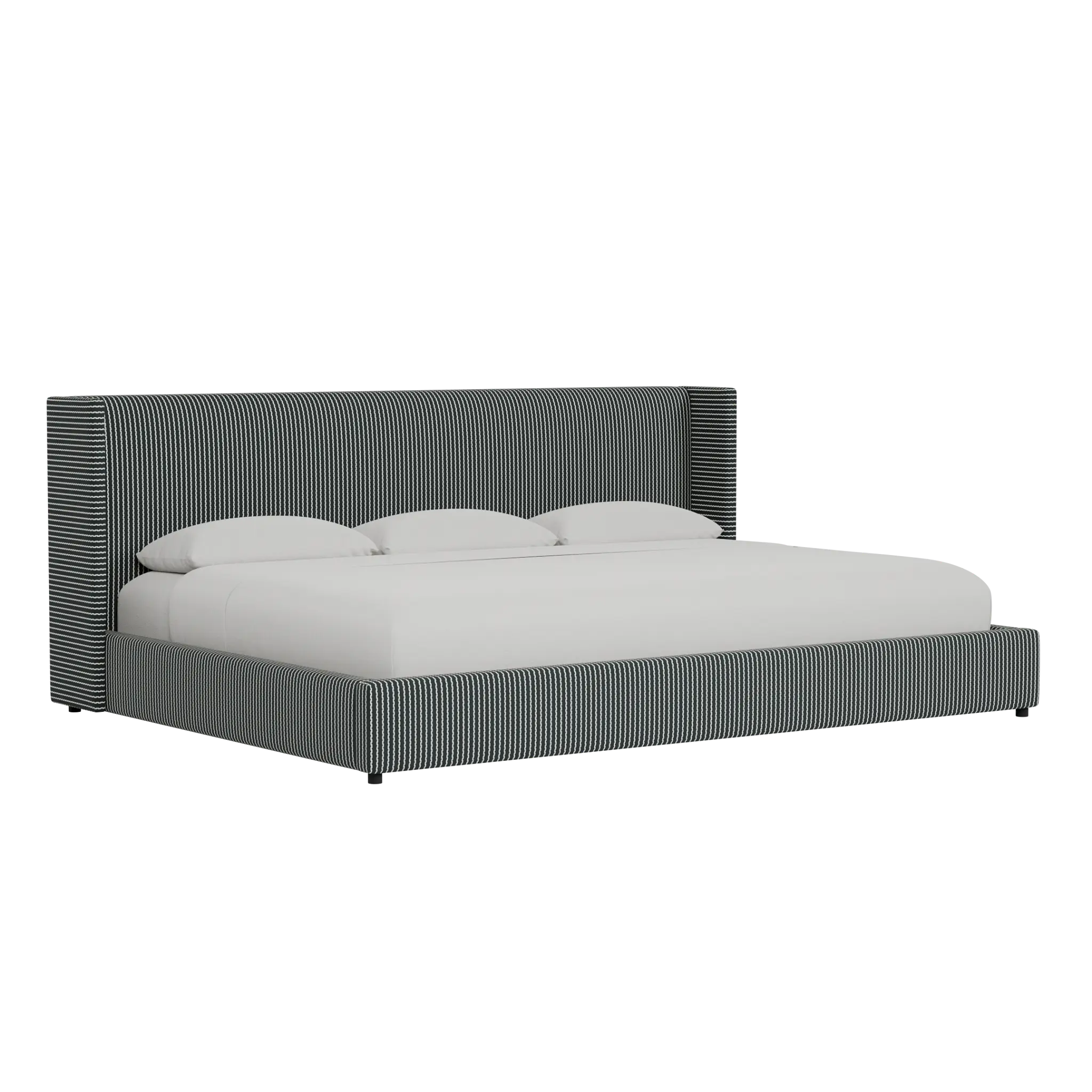 Captiva Lucy Navy 48" Upholstered Shelter Bed Captiva Lucy Navy 48" Upholstered Shelter Bed