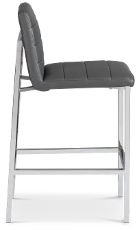 Amalfi Gray 30" Upholstered Barstool