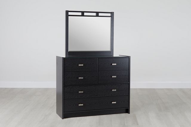 Sutton Dark Tone Dresser & Mirror (3)