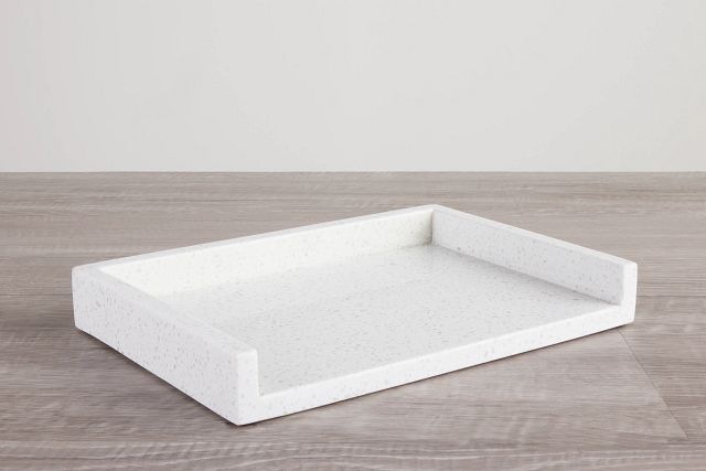 Ludo White Marble Tray