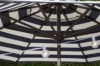 Maui Dark Blue Stripe Umbrella Set