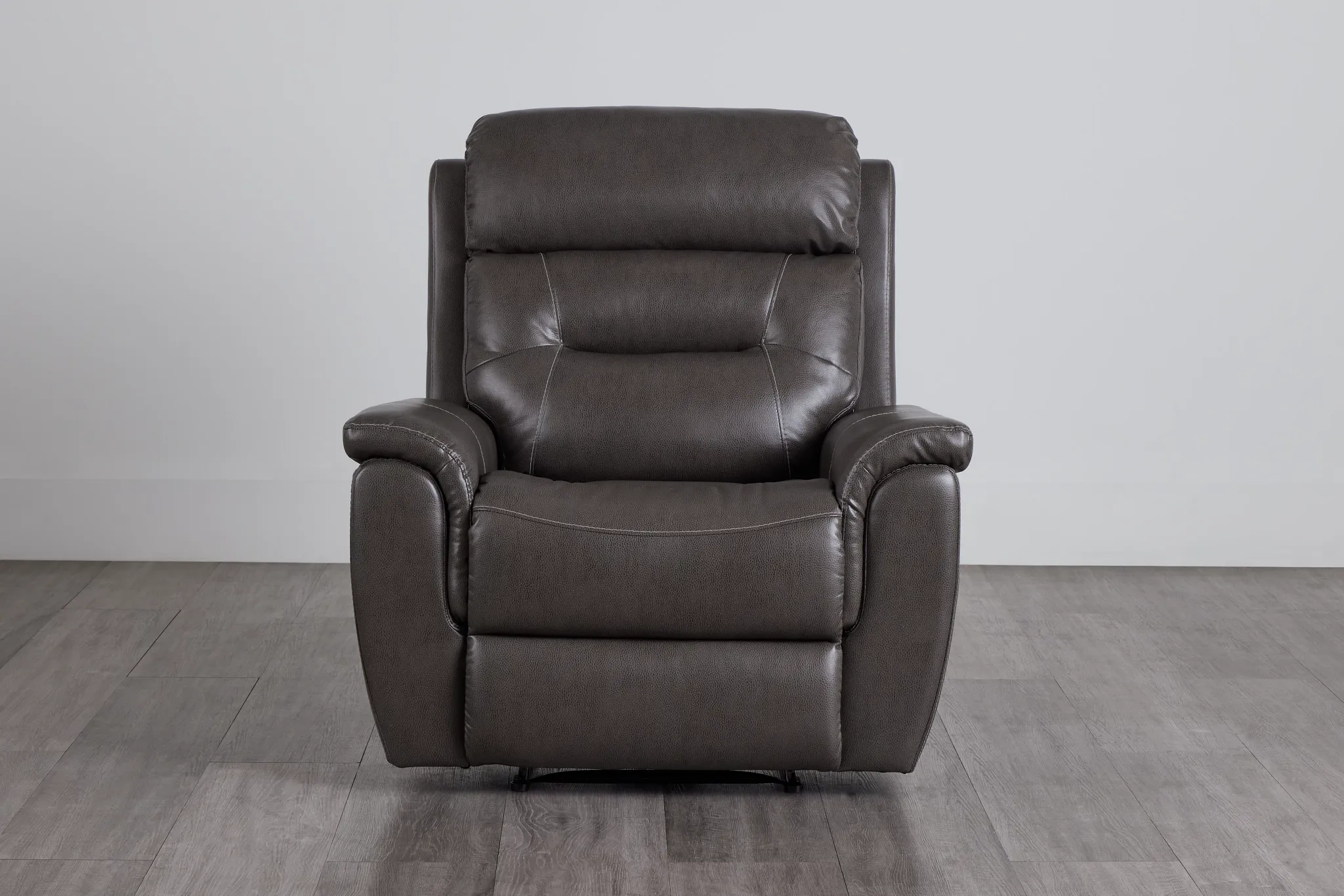 Toby Dark Taupe Micro Power Recliner With Power Headrest