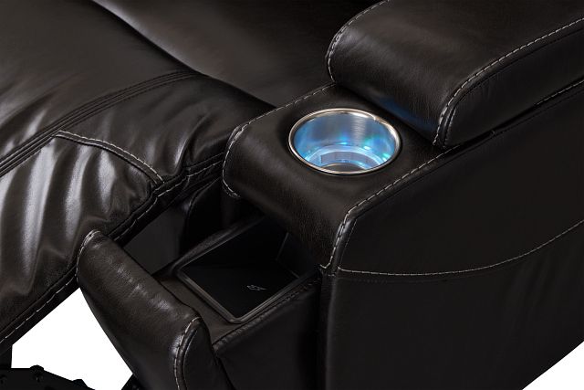 Meta Black Micro Power Recliner