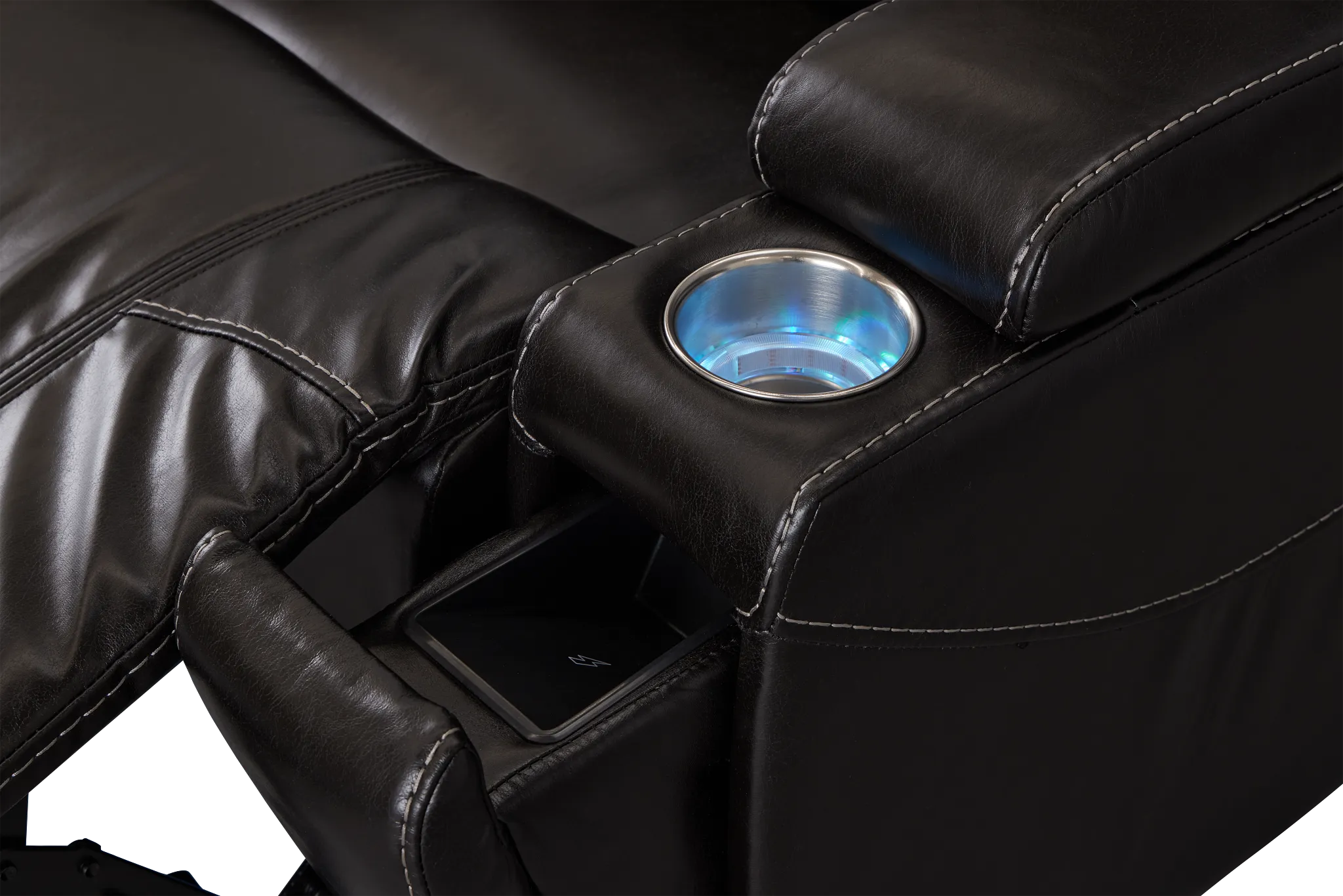 Meta Black Micro Power Recliner