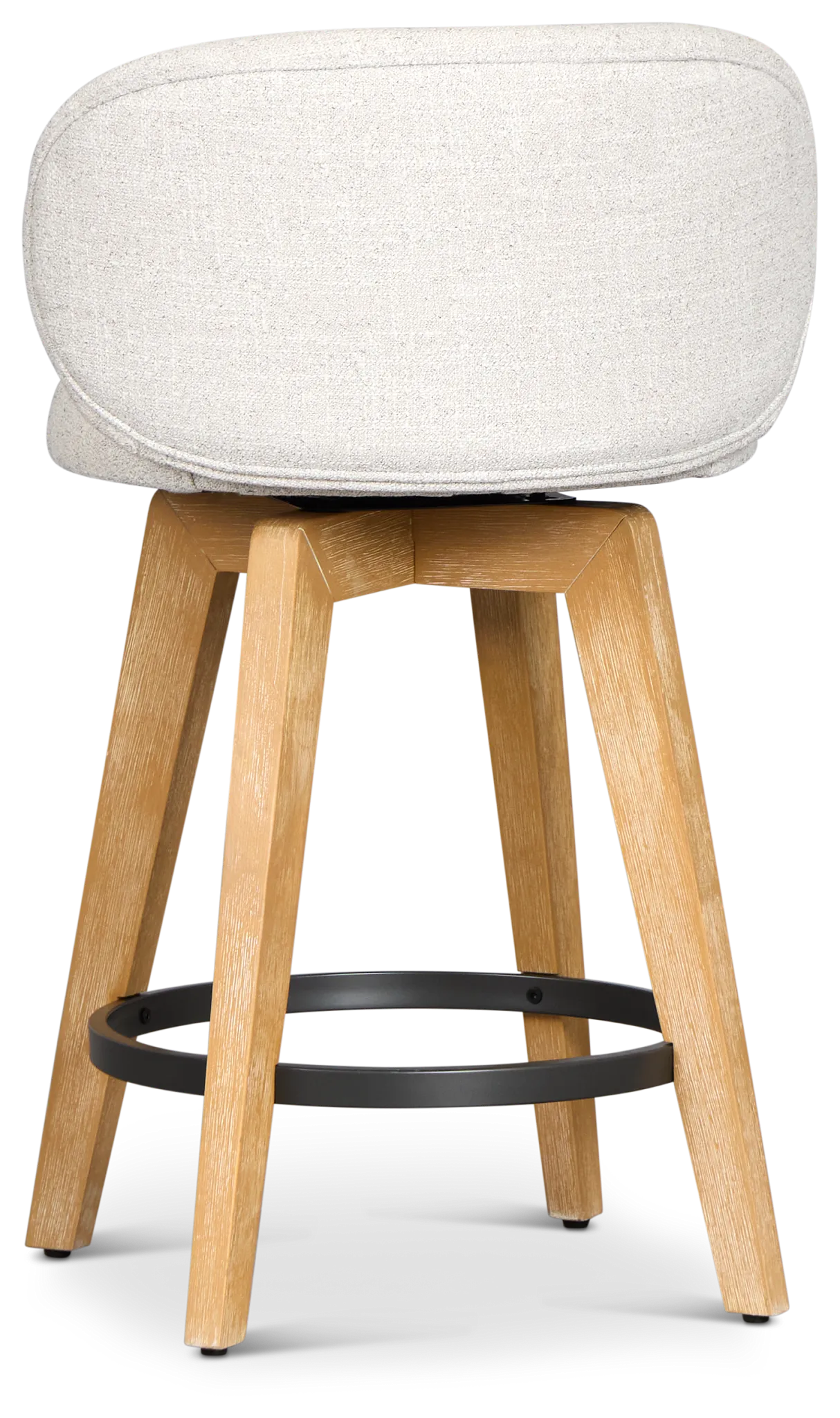 Arlo Light Gray Uph 24" Swivel Barstool
