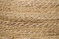 Harley Light Tone Woven Pedestal Table