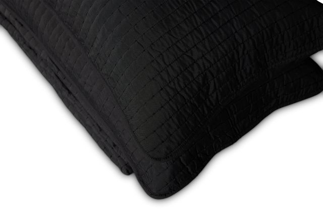 Keaton Black 3 Piece Comforter Set