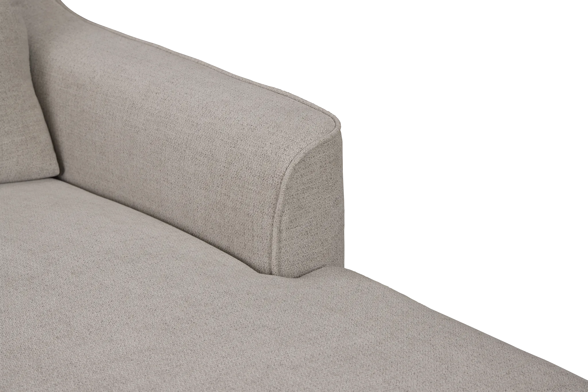 Talia Gray Fabric Right Chaise Sectional