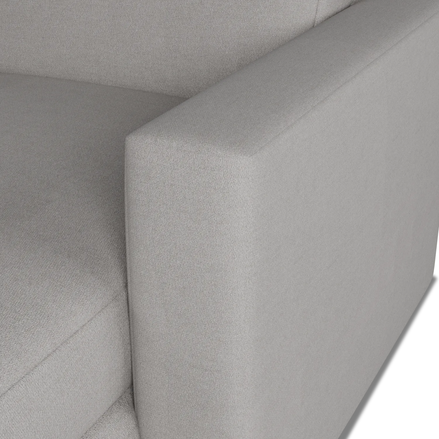 Citymod Light Gray Fabric Right Chaise