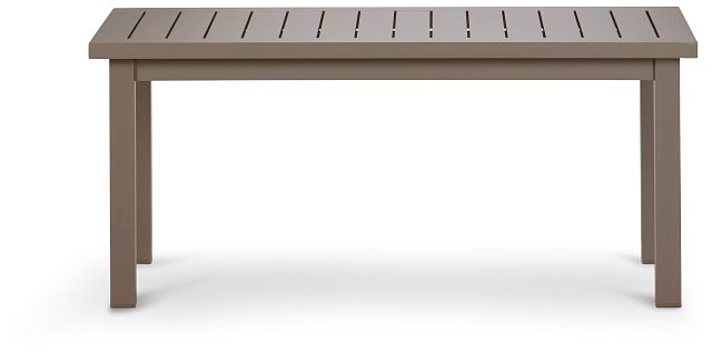 Raleigh Taupe Aluminum Coffee Table