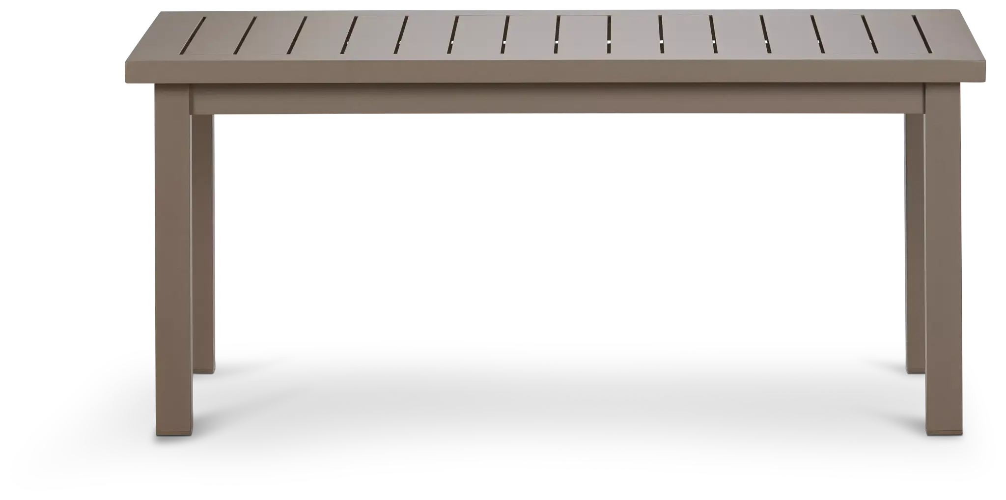 Raleigh Taupe Aluminum Coffee Table Raleigh Taupe Aluminum Coffee Table