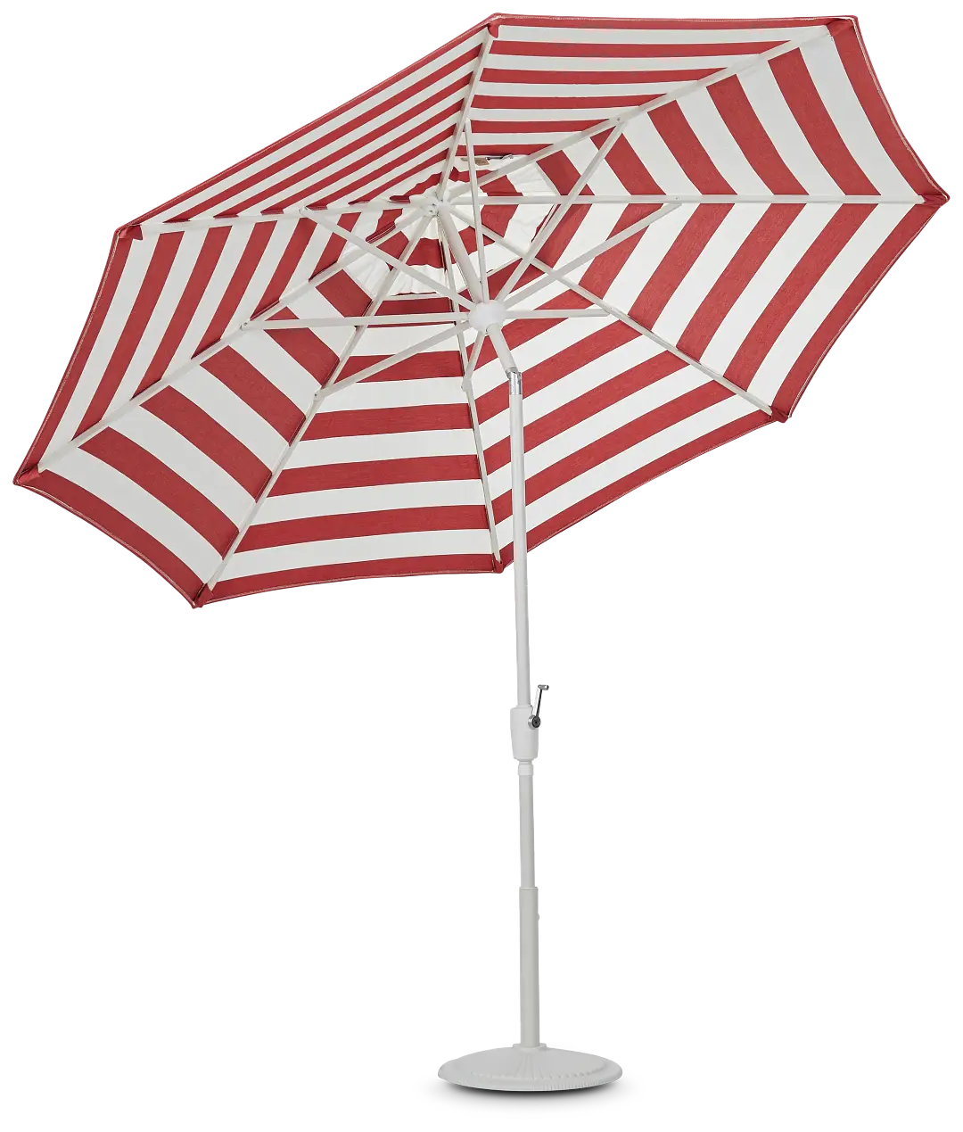 Capri Red Stripe Umbrella Set Capri Red Stripe Umbrella Set