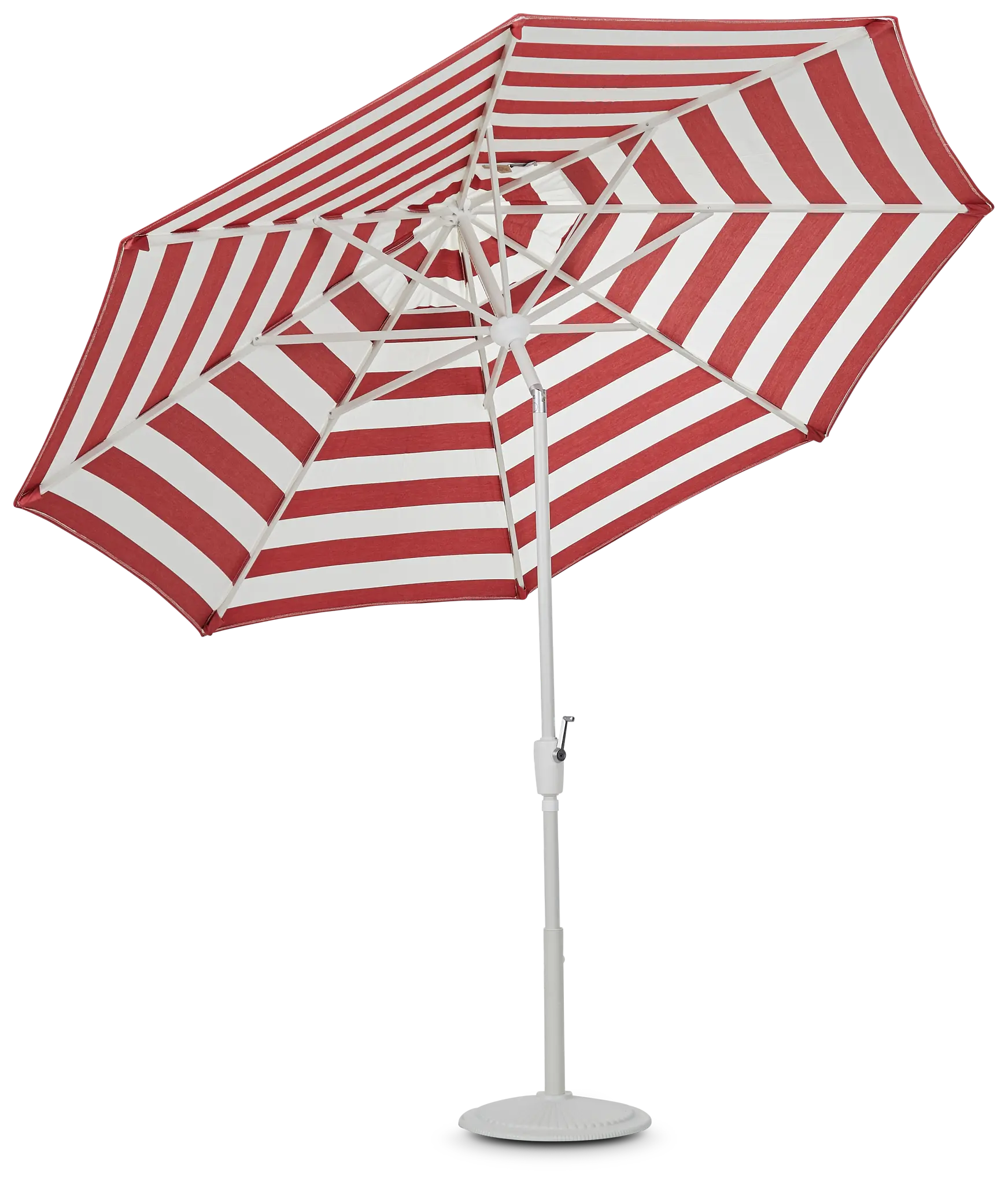 Capri Red Stripe Umbrella Set Capri Red Stripe Umbrella Set