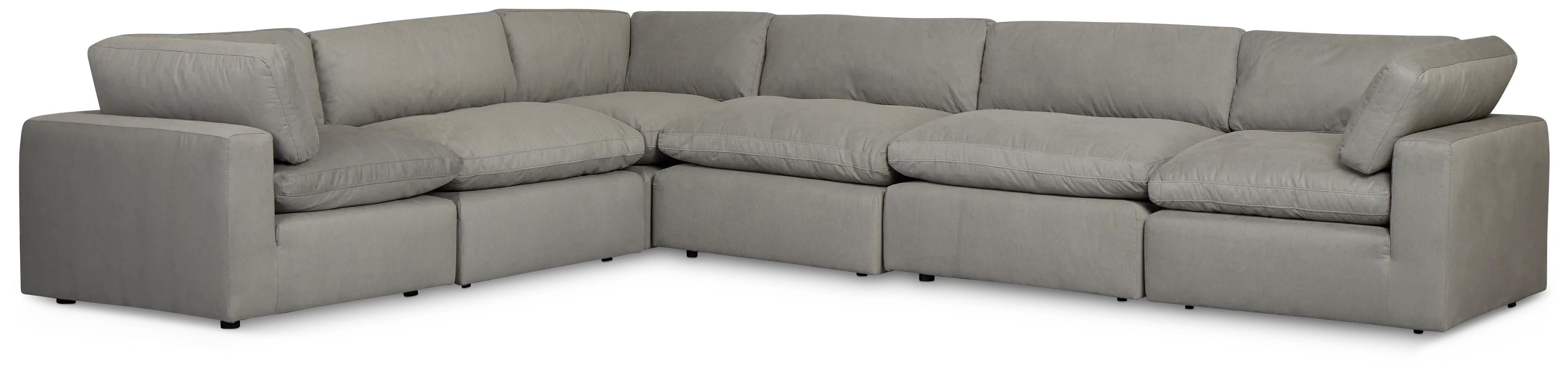 Grant Light Gray Fabric 6-piece Modular Sectional Grant Light Gray Fabric 6-piece Modular Sectional