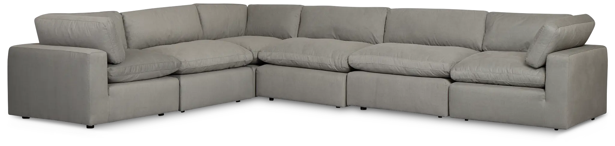 Grant Light Gray Fabric 6-piece Modular Sectional Grant Light Gray Fabric 6-piece Modular Sectional
